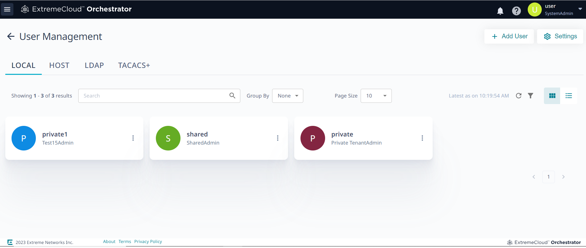 users page users page